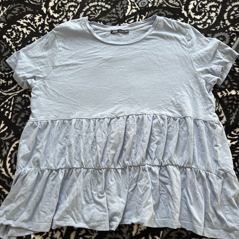 babydoll blue tee shirt